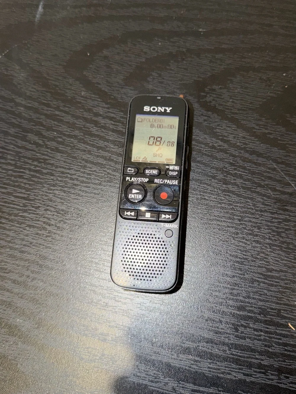 Tested Sony ICD-PX335 Digital IC Voice Recorder Black w/ MicroSD Slot